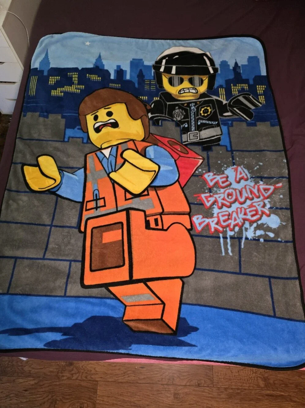 Lego Movie Fleece Blanket 44 X 57 Inches Soft Throw